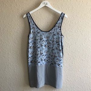 Joie Mixed Pattern Silk Tunic Tank
